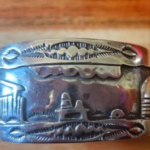 Sterling Silver Vintage Cuff Bracelet